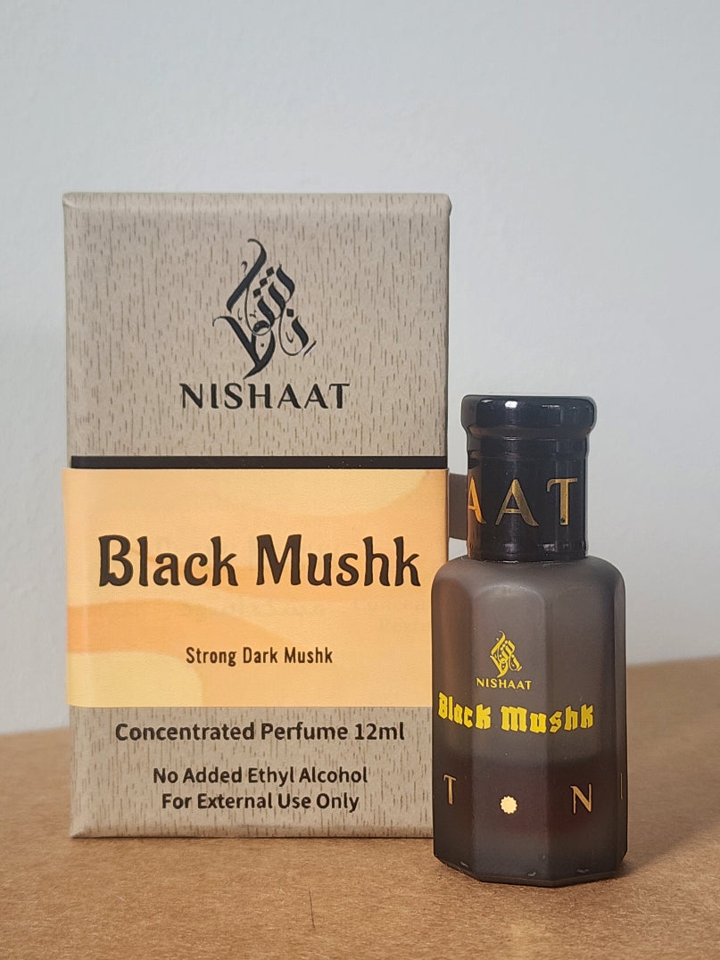 Black Mushk alcohol-free attar perfume 12ml by Nishaat Australia