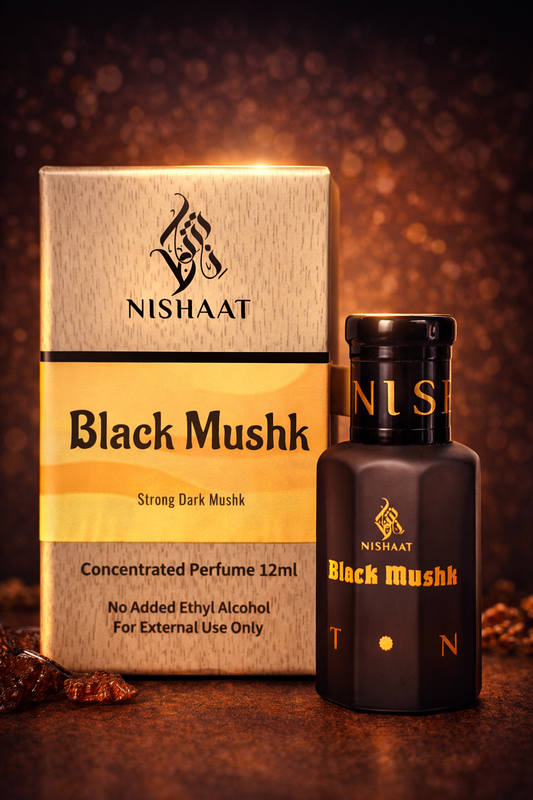 Black Mushk alcohol-free attar perfume 12ml by Nishaat Australia
