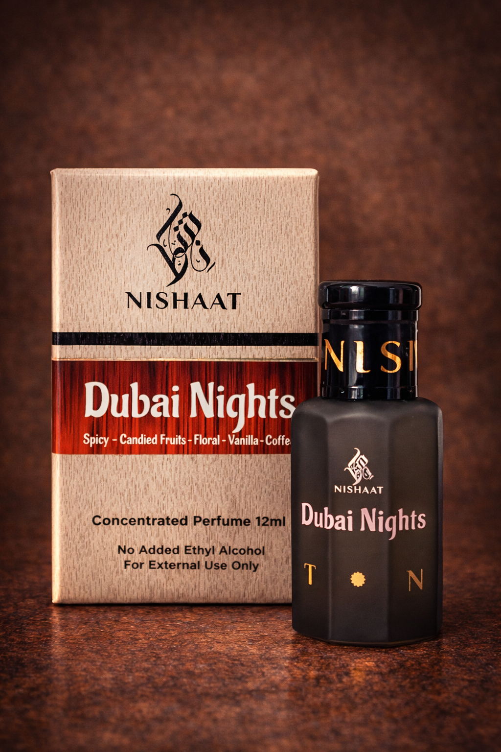Dubai Nights alcohol-free attar perfume 12ml by Nishaat Australia