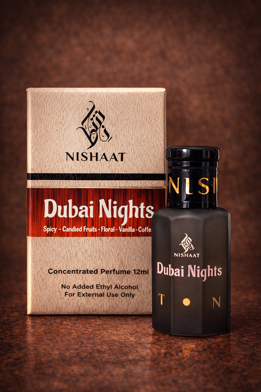 Dubai Nights alcohol-free attar perfume 12ml by Nishaat Australia