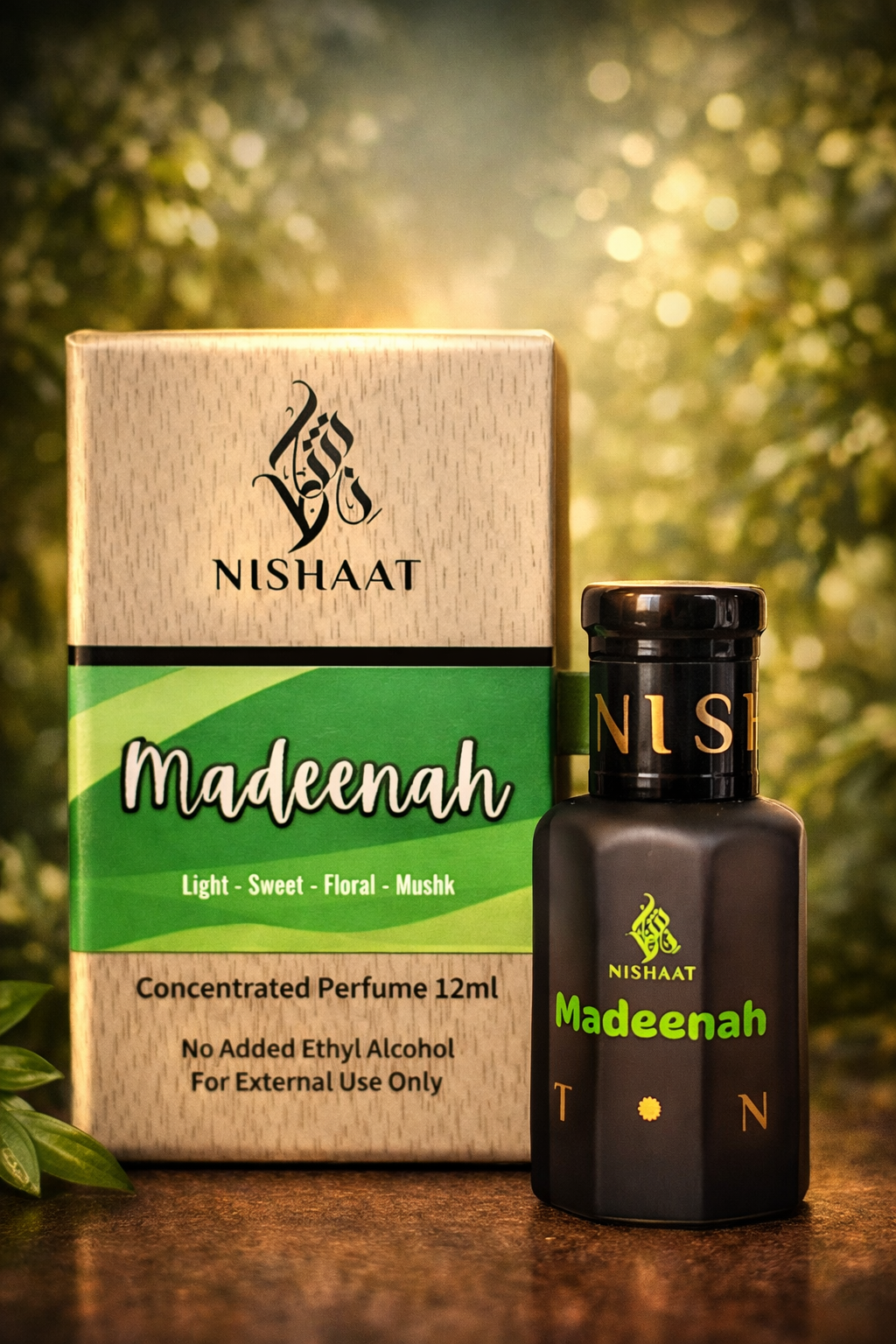 Madeenah alcohol-free attar perfume 12ml by Nishaat Australia