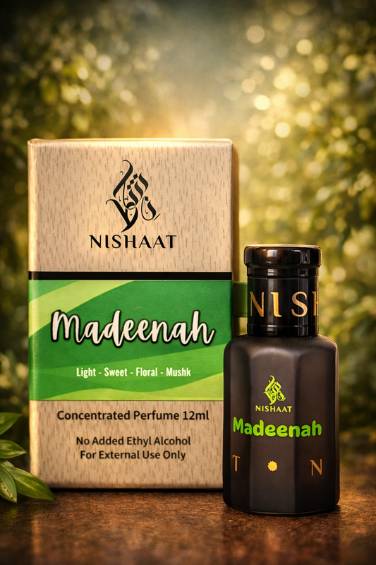Madeenah alcohol-free attar perfume 12ml by Nishaat Australia