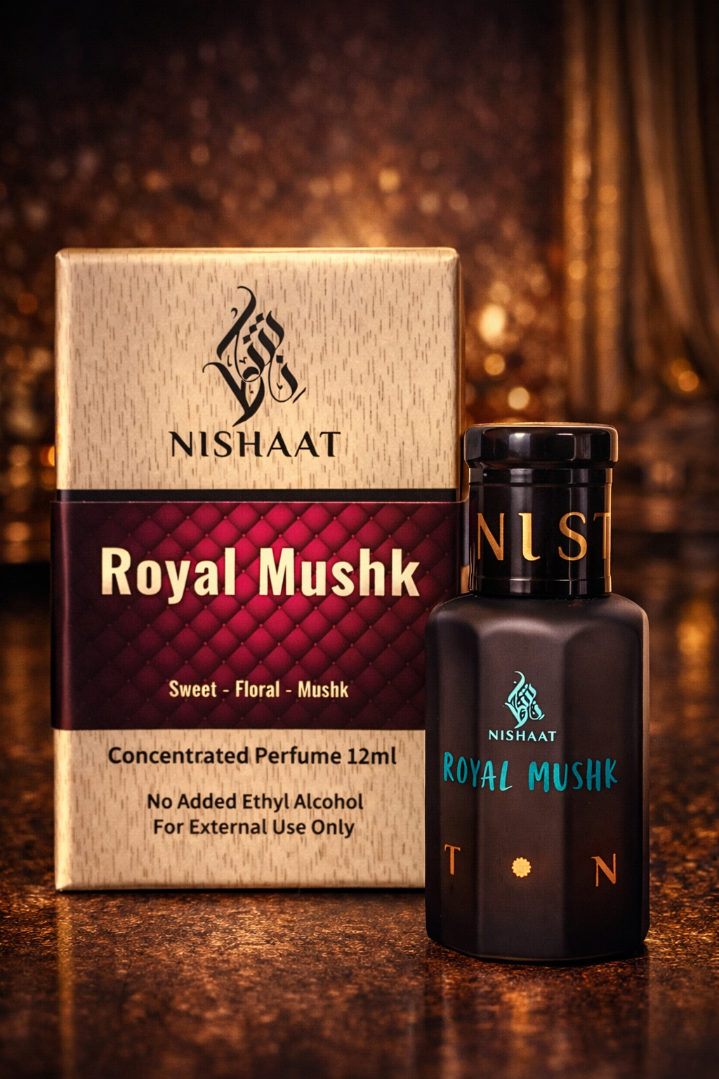 Royal Mushk alcohol-free attar perfume 12ml by Nishaat Australia