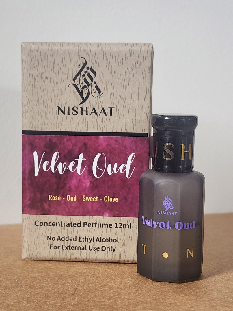 Velvet Oud alcohol-free attar perfume 12ml by Nishaat Australia