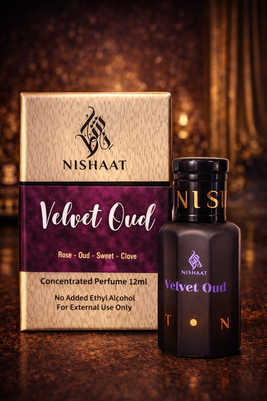 Velvet Oud alcohol-free attar perfume 12ml by Nishaat Australia