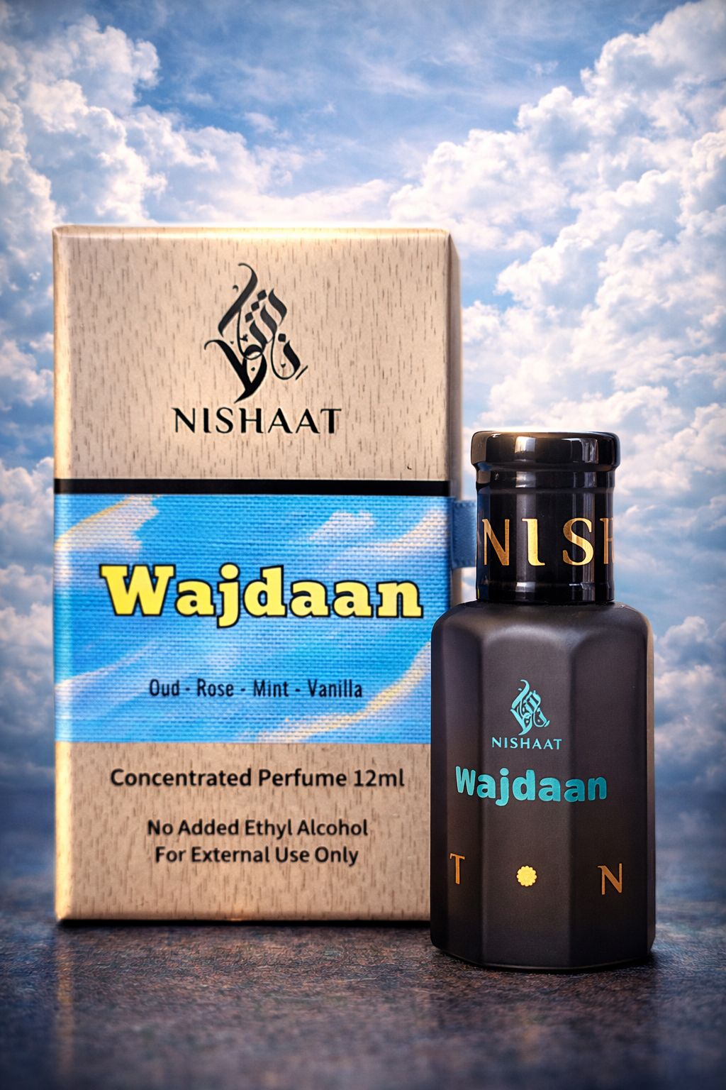 Wajdaan alcohol-free attar perfume 12ml by Nishaat Australia